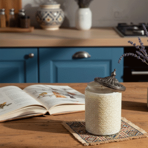 Candela Vaso Bianco con chiusura