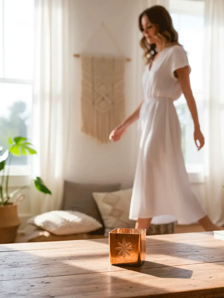 Candela vaso quadrato - immagine 3