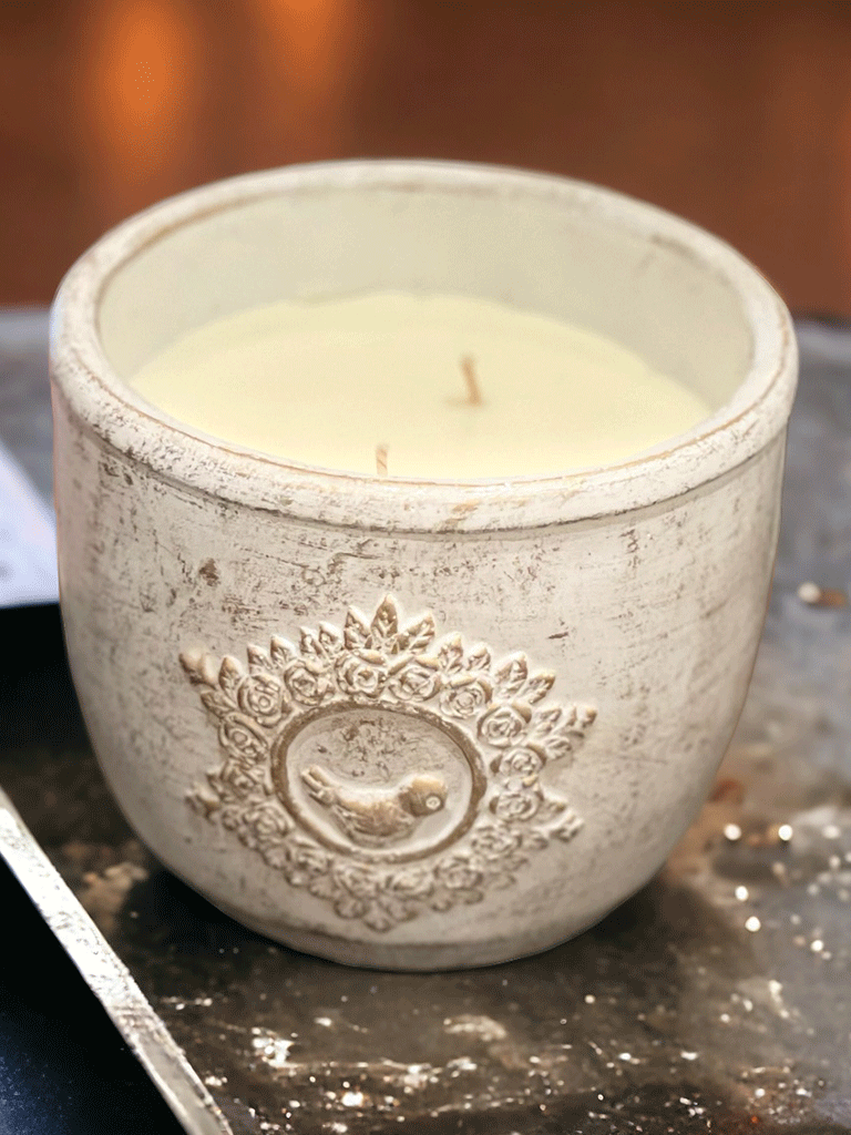 Candela Vaso Bianco Colomba