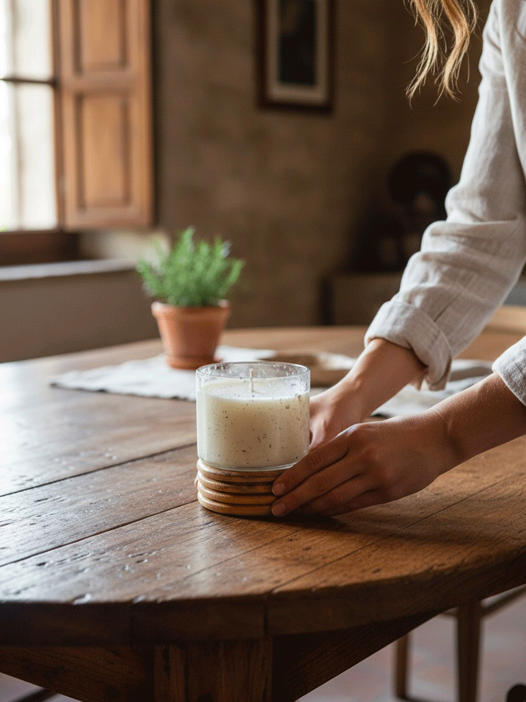 Candela Vetro e Legno