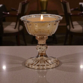 Candela Alzatina Vetro Fumè