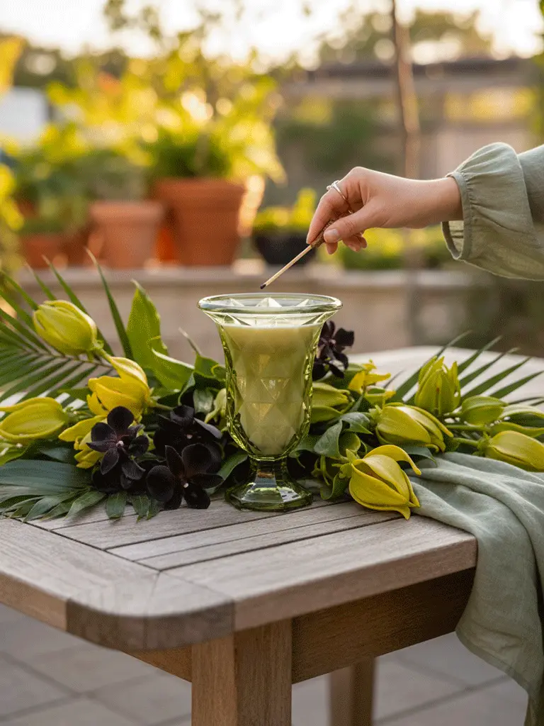 Candela Coppa Verde Ylang