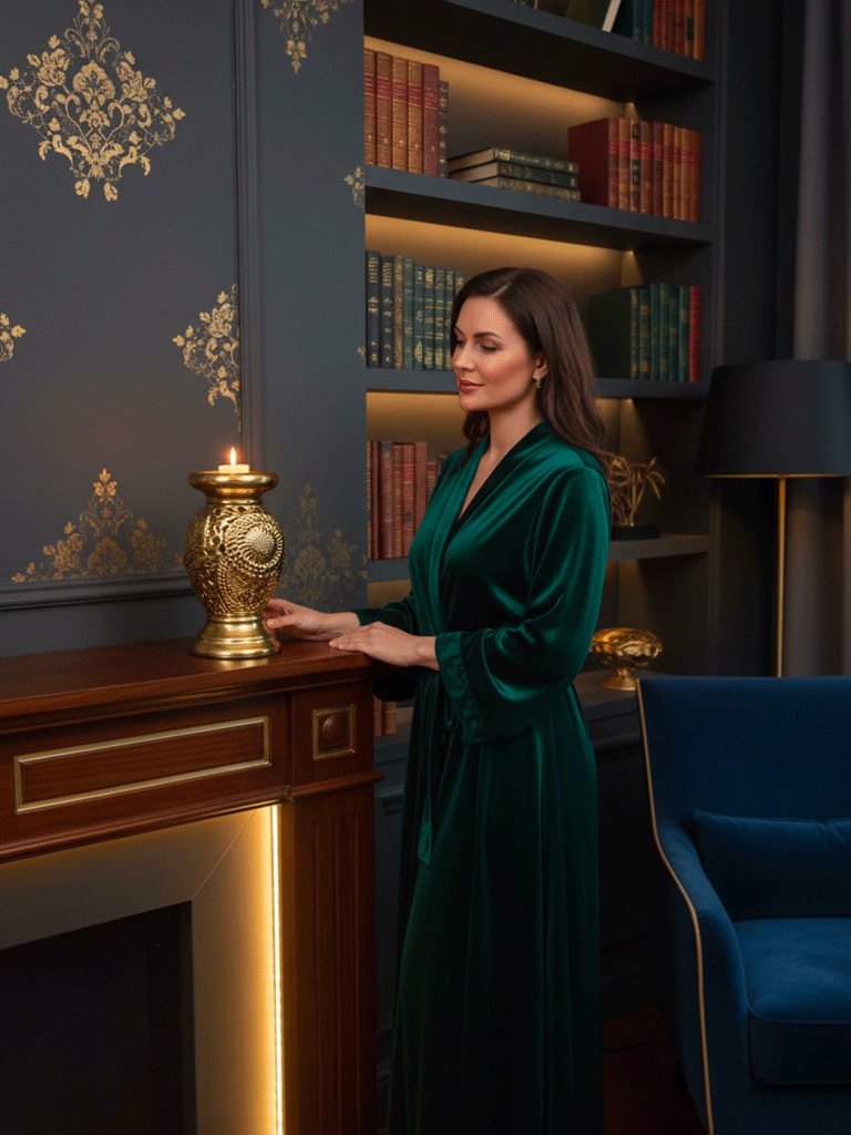 Candelabro in Ceramica Oro - immagine 3