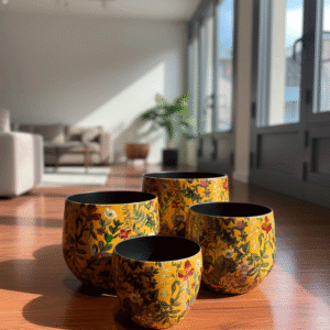 Coprivaso in Metallo dipinto Planter