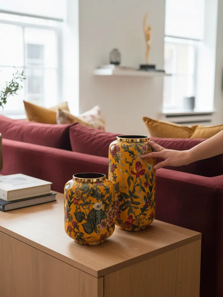 Vaso in Metallo dipinto Planter - immagine 3