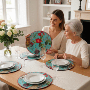 Sottopiatti in Sughero con stampa Floreale