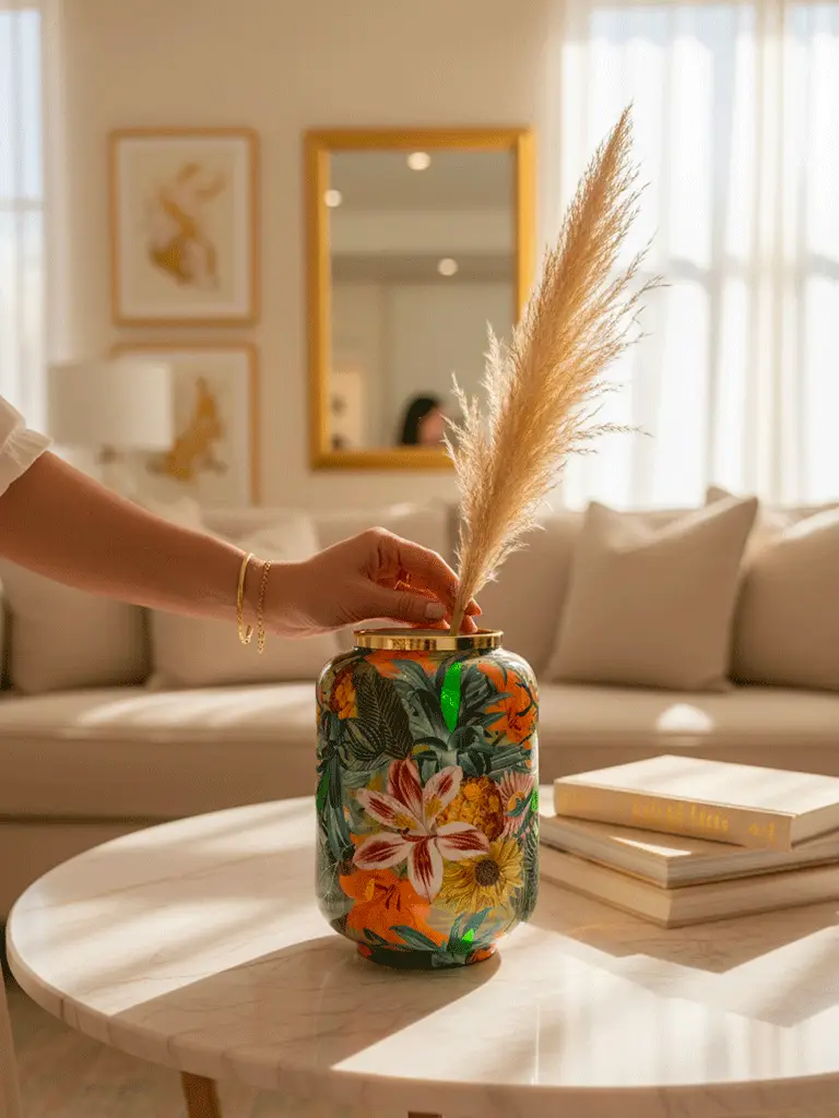 Vaso in Metallo dipinto Jungle - immagine 3