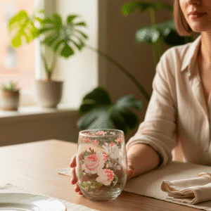 Bicchieri con Rose