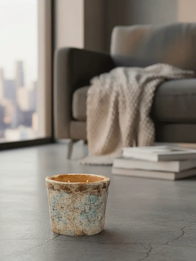 Candela Raku Turchese e Terracotta - immagine 3