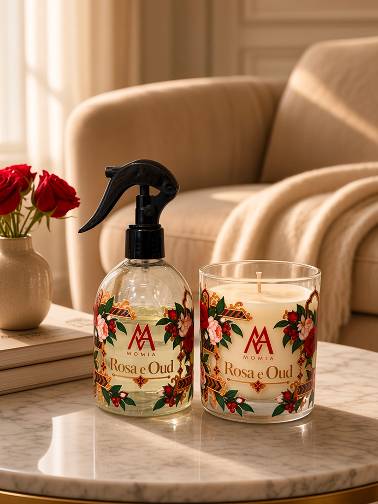 Rose and Oud Room Spray and Candle